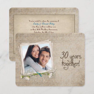 Invitación Renovación de votos del 30º aniversario de bodas