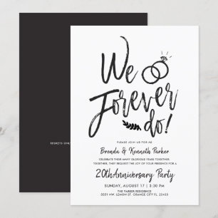 Invitación Renovación de votos   Escritura de aniversario