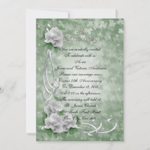 Invitación Renovación de votos por 25º aniversario de bodas R