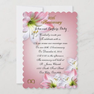 Invitación Renovación de votos por 50º aniversario de bodas c