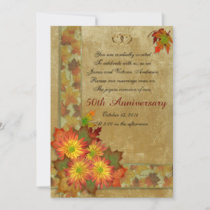 Invitación renovación de votos por el 50 aniversario de bodas