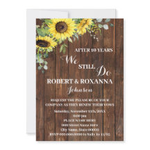Renovación del aniversario de Boda de girasol occi