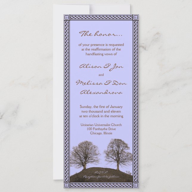 Invitación Renovación del doble ayuno (Anverso)