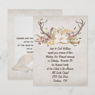 Invitación renovación del ramo de otoño y de los venados antl