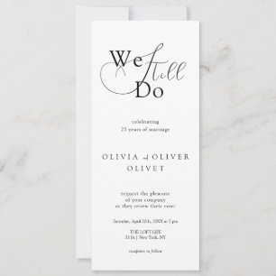 Invitación Renovación del voto en blanco y negro de Shailene