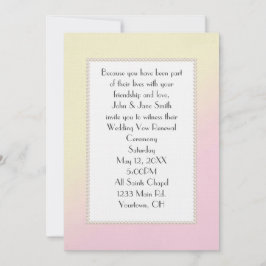 Invitación Renovación del vox rosa y amarillo