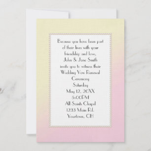 Invitación Renovación del vox rosa y amarillo