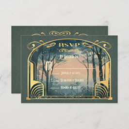 Invitación Renovado en el 2008, el Art Nouveau de los bosques