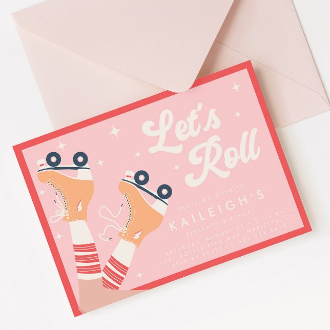 Invitación Renovemos el cumpleaños de los Chicas de patinaje  (Subido por el creador)
