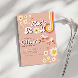 Invitación Renovemos el cumpleaños del patinaje de patinaje s