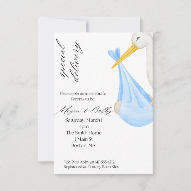 Invitación Repartidor Especial de Niño (Anverso)