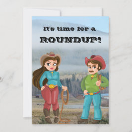 Invitación Repaso de los fiestas vaqueros y vaqueros