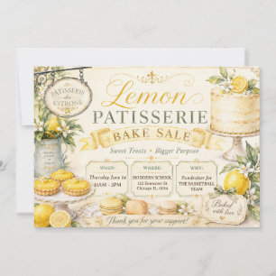 Invitación Repostería de Limón • Venta de Repostería Francesa