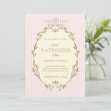 Repostería parisina estilo vintage francés rosa