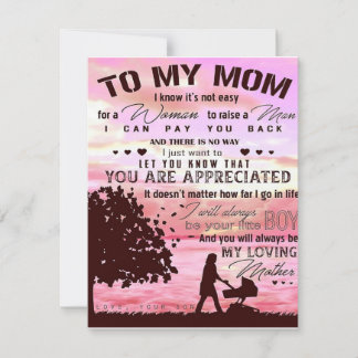 Invitación Representante Especial Para Mamá | A Mi Mamá Carta