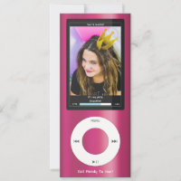 Reproductor de música MP3 rosa cumpleaños II