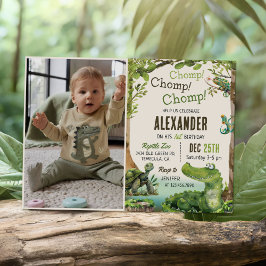 Invitación Reptile Swamp 1.ᵉʳ Fiesta de cumpleaños