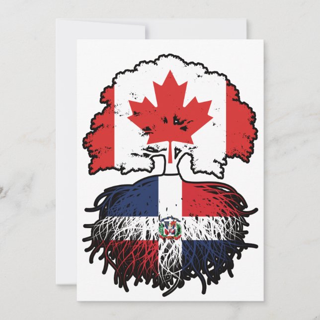 Invitación República Dominicana Canadá Árbol de Canadá (Anverso)