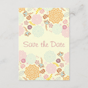Invitación Reserva de Baby Shower el floral moderno de la