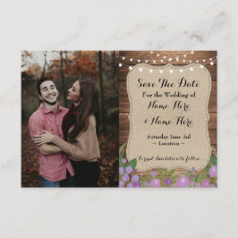 Invitación Reserva de la foto de la boda el compromiso de