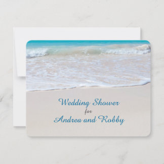 Invitación Reserve el bar Beach Wedding Shower
