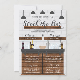 Invitación Reserve el bar Fiesta de limpieza, estilo casa de 