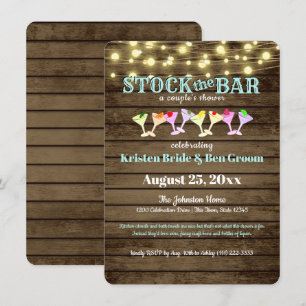 Invitación Reserve la ducha bar