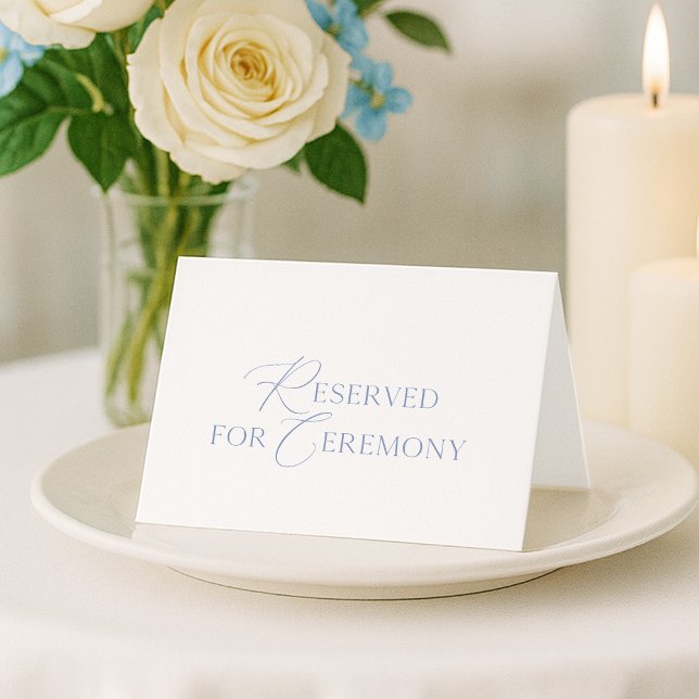 Invitación  “Reserved for Ceremony” Wedding Seating Card (Subido por el creador)