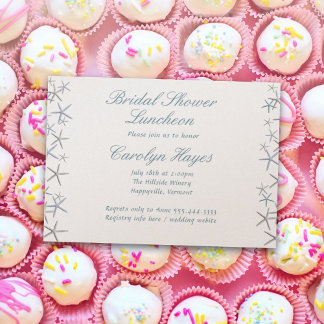 Invitación Residuo Bridal Elegante De Starfish