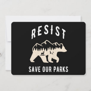 Invitación Resistir a salvar nuestros parques Alt US National