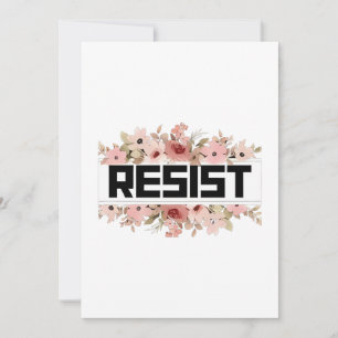 Invitación RESISTIR la protesta política floral contra Trump