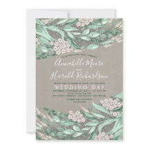 Respiración del bebé y vegetación Elegante Boda rú