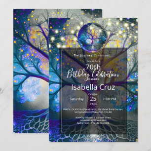 Invitación Resplandor Celestial Árbol de la Vida