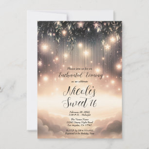 Invitación Resplandor del árbol celestial encantado Estrellas