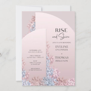 Invitación Resplandor del marco del arco de boho floral prima