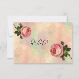 Invitación Respuesta a la recepción de boda de Rosa de Verano