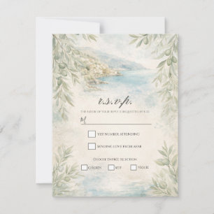 Invitación Respuesta de Amalfi Reverie Mediterráneo Costero