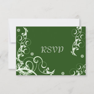 Invitación Respuesta de Asistencia a la Recepción de Boda Gre