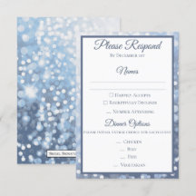 Respuesta de Boda Azul Helado de Invierno