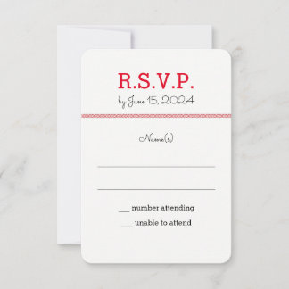 Invitación Respuesta de Boda de Amor de Béisbol