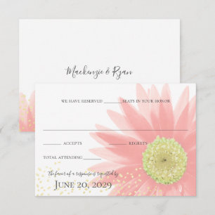 Invitación Respuesta de Boda del Jardín de Amor de Margarita 