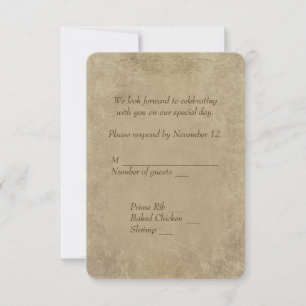 Invitación Respuesta de Confirmación de Licencia de Matrimoni