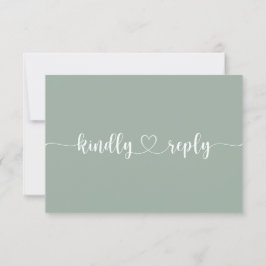 Invitación Respuesta de RSVP de boda de rosas rosadas románti