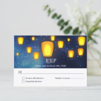 Respuesta del Boda de faros flotantes RSVP