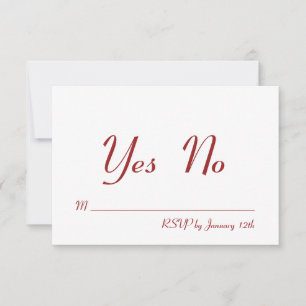 Invitación Respuesta para el Día de San Valentín