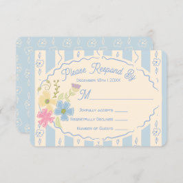 Invitación Respuesta RSVP con mano de paquete de semillas de 