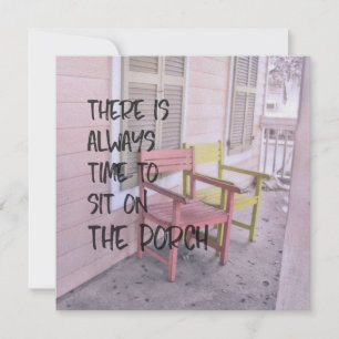 Invitación RESTABLECIMIENTO DE PORCHES DUSTY 5.25 x 5.25 tarj