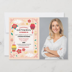 Invitación Restaurante chino de fiesta de cumpleaños ausente 