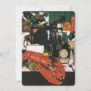 Invitación Restaurante Elegante Vintage Apertura suave