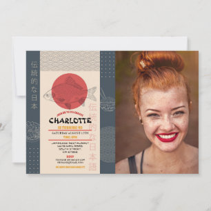 Invitación Restaurante japonés de fiesta de cumpleaños ausent